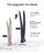 AIMIKE 4.8" Extended Hair Clips for Styling Larger Sections, 6 Pack Black