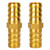 JoyTube 1-1/2" Brass Hose Barb Fitting Metals Splicer Mender(Pack of 2)