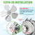 YZF10-20 Condenser Fan Motor AC 120V 60Hz 1550rpm 10/55W 0.8A Electric