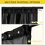 NICETOWN Adjustable Portable Travel 100% Blackout Curtain Shade 78 inch Long for Cafe and RV, Rod Pocket and Back Tab Drape with Suction Cups and No-Sew Snap, 50" x 78", Black, 1 Panel