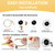 Round Thermostat Lock Box with Key,2026 Upgrade Model, Clear Wall Universal Thermostat Guard Cover, Fits Round Nest Thermostat (5.31" x 5.31" x 1.96") or Smaller