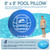 ZAFIED 8' x 8' Air Pool Pillow for Above Ground Swimming Pool, Pool Pillows for Closing Winter Covers, Heavy-Duty Cold Resistant Vinyl Material Air Poolpillow, Rope Included