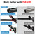 FIASON 6FT Heavy Duty Flag Pole for Outside House (1 Pack, Black, No Flag)