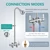 Aolemi Outdoor Shower Kit, 3-Inch Center, 2-Handle, Polish Chrome