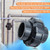 PVC Union Pipe Fitting, 4Pcs 3/4inch Slip Union Coupling Adapter, Schedule 80, EPDM O-ring, Socket x Socket, Grey