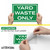 4pk Yard Waste Stickers 10" x 7"
