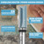 KEENTECH Flush Trim Router Bit, 1/2" Shank x 3/4" Dia x 3-1/2" Depth