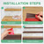 M METERXITY Stair Edge Trim 10FT Vinyl Rubber Stair Nosing Non-Slip Self Adhesive Stair Edge Trim Strips Staircase Step Edge Protector for Indoor/Outdoor Stairs [Brown,0.98 Inch]