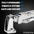Preruner Walk in Cooler Door Handle, Walk in Cooler Door Closer Complete Latch Kit, Freezer Doors Handle (Metallic Silver (304 Stainless Steel Push Rod), 1/5 In-3/5 in(Offset))