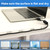 PETKNOWS 80PCS Adhesive Cable Clips Clear Light Strip Mounting Clips