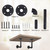 Storystore Industrial Pipe Shelf Brackets, 8 Pack Iron L-Shaped Shelving Brackets for 7-14 inches Board, Heavy Duty Metal Shelving Bracket - Black DIY Pipe Shelves (6.5 x 3.5 Inch)