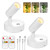 Olafus 2 Pack LED Wireless Spotlight Indoor with Timer/Remote, White