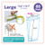 BOS Amazing Odor Sealing Disposable Bags for Diapers, Ostomy Bags, Pet Waste or any Sanitary Product Disposal -Durable and Unscented [Size:L, Color:White] (60 count, Pack of 1)