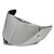 KYT TT Revo Visor Face Shield Replacement for TT-Revo Helmet, Anti-UV Mirrored Shield with Enhanced Impact Resistance （Silver