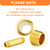 GASHER 5PCS 3/4" MNPT Brass Long Nipple 4" Length Pipe Fitting