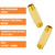 GASHER 5PCS 3/4" MNPT Brass Long Nipple 4" Length Pipe Fitting