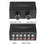 RCA L/R Audio Switcher, 4(2)-in-2(4)-Out Analogue Audio Switch, Noiseless Stereo Speaker Selector for Phono TV Headphones Soundbar PC Game, 4 Way Audio Splitter Box