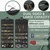 SMRITI Hanging Jewelry Organizer with Dual Zippered Pockets Canvas Double Sided Rotating Hanger Necklace Hanging Wall Organizer Earring Dustproof Holder Wall Mount Accessories Display Bag(Dark Grey)