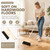 ULTECHNOVO Horsehair Broom for Hardwood Floors, Soft Bristle Indoor Sweeping Brush with Pine Wood Head, Anti-Static Dust Remover for Home Kitchen, 37 Inch Wood Long Handl