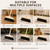ULTECHNOVO Horsehair Broom for Hardwood Floors, Soft Bristle Indoor Sweeping Brush with Pine Wood Head, Anti-Static Dust Remover for Home Kitchen, 37 Inch Wood Long Handl