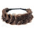 TOECWEGR Synthetic Hair Braided Headband Classic Wide Strands Wedding Disorderly Fluffy Braids Wig Band Women Beauty Accessory