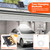 Grinsvalley Solar Chicken Coop Light with Remote & Timer, Dusk to Dawn Hanging Pendant Light for Shed Barn Farm Poultry, Dual Charge(solar & USB), Waterproof Dimmable LED Ceiling Lamp with 14.7ft Cord