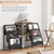 Bikoney Record Player Stand - 6-Tier Vinyl Record Storage for Up to 280 Albums, Holder for Living Room