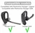 3 Pcs Silicone Ear Tips for Voyager 5200 / Voyager Legend, Replacement S/M/L 3 Size Noise Reduce Rubber Earbuds Gel Wings Compatible with Plantronics Voyager 5200 & Legend - Black