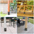 6x6 Post Base 4 Pcs, Heavy Duty Anchor with Anti-Corrosive Partition, Inner Size 5.6"x5.6", 13 Gauge Thick Solid Steel, Rust-Proof Powder-Coated Wood Fence Brackets for Support Deck, Pergola