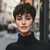 Short Pixie Cut Wig with Bangs, Layered Wavy Style, Black, Blue, and Brown Synthetic Hair Wigs For Women Cosplay hair 8 Color Options (Brown)