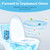 CloudMades Beverage can Toilet Bowl Cleaner，,Septic ToiletBowl Tablets in Bottles，Powerfully Cleans andPrevent Stain Build Up(Ocean&Peach&Jasmine)