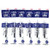 Uni Ballpoint Pen Blue Black Ink Refills(UMR85N.64), 0.5mm, for Signo 207 Retractable Pen(UMN-207-05) ,× 6 Pack/total 6 pcs