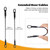 6 Pcs Extended Door Cables for Defender Max HD10 Wider Door Opening