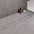 Elefloom 24 Inch Offset Linear Shower Drain, Brushed 304 Stainless Steel