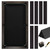 iEsstros Pool Table Felt 8ft and Bumper Kit Felt for Billiard Cloth with K66 Pool Table Bumpers and Cushions Facing, 6 Pcs Cloth Strips and Staple Remover-Black