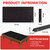 iEsstros Pool Table Felt 8ft and Bumper Kit Felt for Billiard Cloth with K66 Pool Table Bumpers and Cushions Facing, 6 Pcs Cloth Strips and Staple Remover-Black
