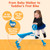 YBIKE Pewi Walking Ride On Toy - from Baby Walker to Toddler Ride On for Ages 9 Months to 3 Years Old, YPIW3, Blue