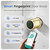 Keyless Entry Keypad Door Lock with Knob, Smart Door Lock with Fingerprint