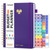 Soomeet Budget Planner - 7" x 10" Monthly Bill Organizer with Pockets, Undated Finance Planner with Expense Tracker Notebook, Budgeting Journal and Budget Book to Take Control of Your Money - Purple