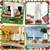 GlikCeil 18 Pcs Interchangeable Paper Towel Holder Summer Kitchen Decor with Holiday Sign Wooden Fall Decorative Seasonal Centerpieces for Thanksgiving Christmas Farmhouse Home Decor(Classic)