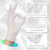 Cotton Gloves for Dry Hands, Paxcoo 20 Pairs Large White Cotton Gloves for Cosmetic Moisturizing and Inspection