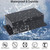 Otdorpatio Junction Box IP65 Waterproof ABS Plastic Electrical Project Case Power Junction Boxes, Project Box with Fixed Ear Black 7.87 x4.72 x2.95 inch (200x120x75 mm)