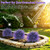 Grooy 2 Pack Artificial Lavender Topiary Ball with Ground Spike for Outdoor
