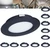 Hoysum 12 Pack 12volt Recessed Lights for RV Interior 2.6 inch Black Finish Low Profile LED Under Cabinet Downlights 3w Camper Van Trailers Boat