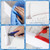 AiVeUao 4'' High Shower Threshold Water Dam, 67" Long Collapsible Shower Water Splash Guard, Self-adhesive Shower Barrier
