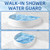 AiVeUao 4'' High Shower Threshold Water Dam, 67" Long Collapsible Shower Water Splash Guard, Self-adhesive Shower Barrier