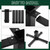 Hortsun Christmas Tree Stand Base for Artificial Real Live Trees Square Portable Iron Metal Holder, Fits up to 7 FT Xmas Fake Trees with 2 Inch Diameter Pole or Less Detachable Stand for Party(Black)