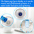 5 Gallon Water Jug Caps Reusable - Non-Spill 55mm Water Bottle Caps,Silicone Replacement Cap Lids Anti Splash 3 Pack