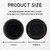 SWQS 4 PCS Universal Car Rear Bumper Plugs Cover for Parking Sensor Radar Holes, Waterproof Plastic Front Rear Bumper Radar Sensor Hole Protective Cover, Car Accessories for 24-25mm Hole Protection