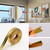 Flexible Inside & Outside Corner Trim Molding 33ft x 0.8in Peel and Stick Moulding Wall Trim Self Adhesive Corner Guard Edge Protector Caulk Strip for Wall Edge Corner (Gold)